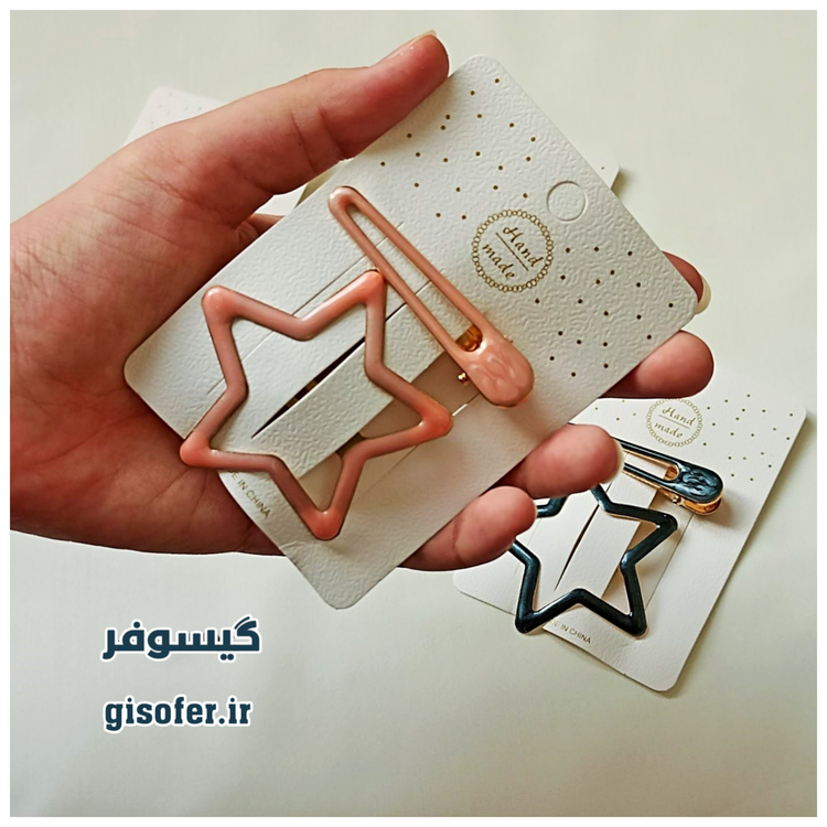 گیره مو تق تق ستاره و گیره انبری-233