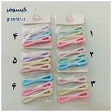 گیره مو انبری اکلیلی طرح پاپیون-235
